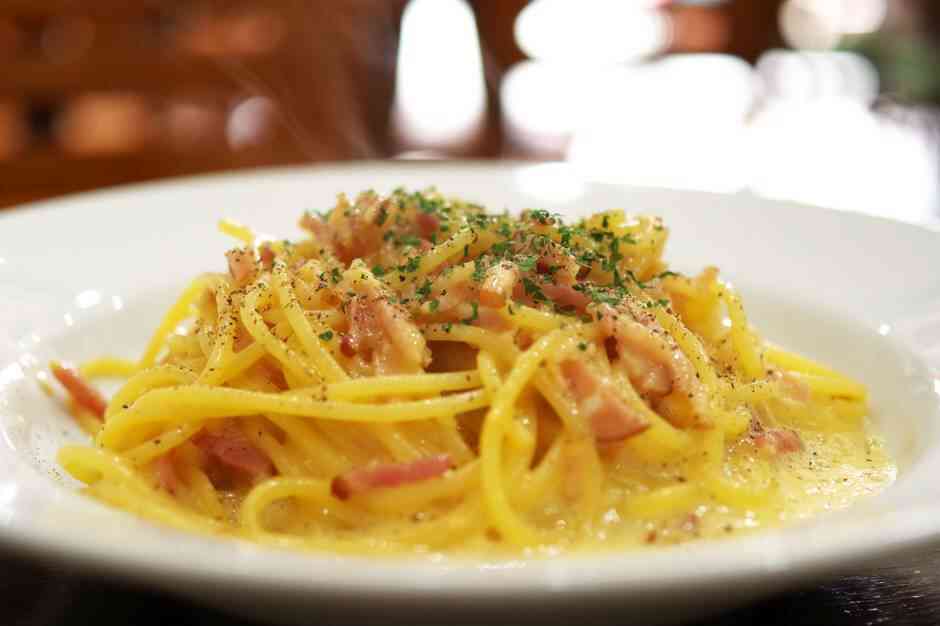 makaron carbonara restauracja włoska