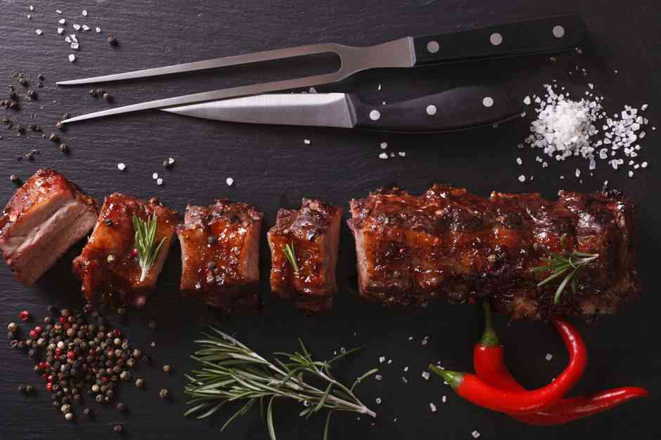 wieprzowe żeberka BBQ nóż widelec najlepsze restauracje Tarnów